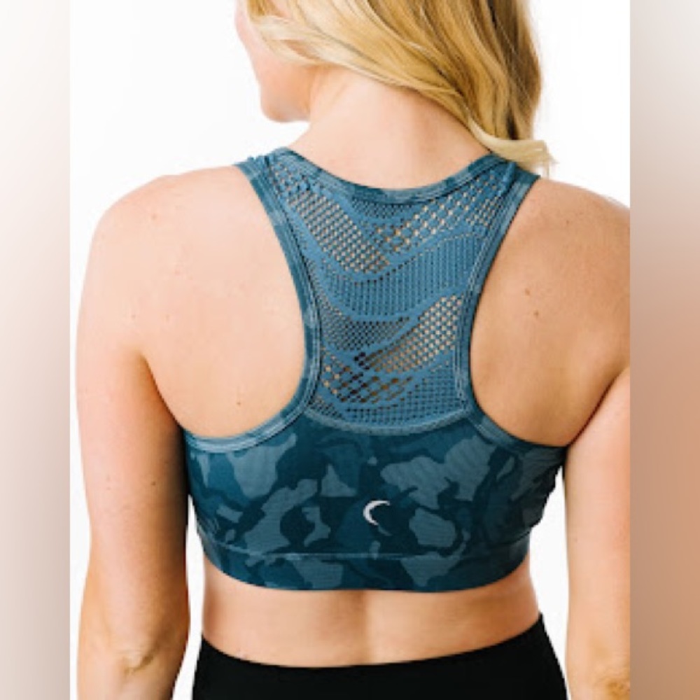 ZYIA | Bomber Bra | Blue Camo - Picture 1 of 5